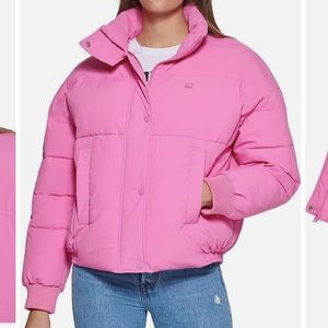 Levi’s Pink Puffer Jacket Size Small